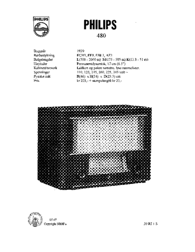 Philips PHILIPS 480-s  Philips Historische Radios 480 PHILIPS 480-s.pdf