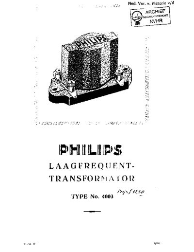 Philips 4003  Philips Historische Radios 4003 Philips_4003.pdf