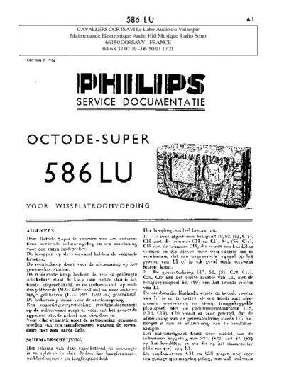 Philips 586 lu  Philips Historische Radios 586LU 586 lu.pdf
