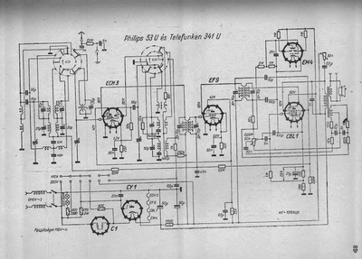 Philips 53 u telefunken 341 u  Philips Historische Radios 53U philips 53 u telefunken 341 u.djvu