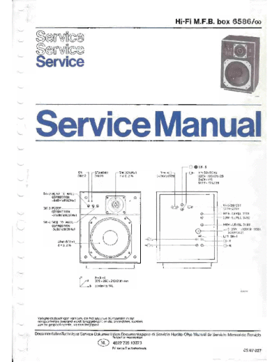 Philips -6586-Service-Manual  Philips Historische Radios 6586 Philips-6586-Service-Manual.pdf