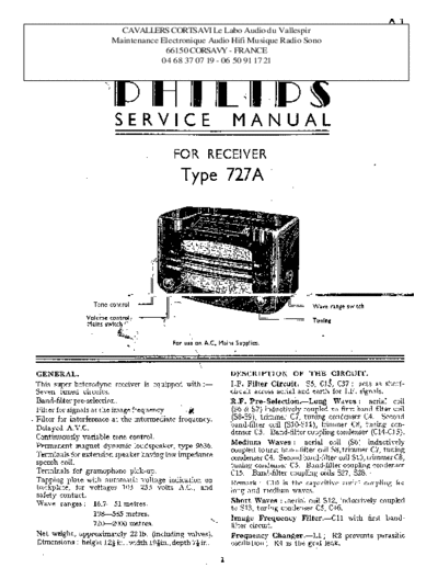 Philips 727 a  Philips Historische Radios 727A 727 a.pdf