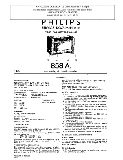 Philips 858 a  Philips Historische Radios 858A 858 a.pdf