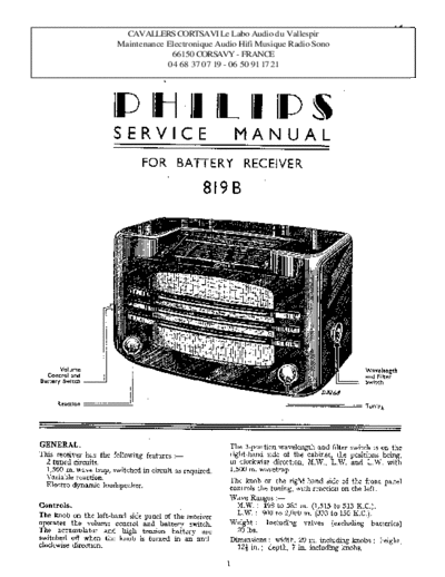 Philips 819 b  Philips Historische Radios 819B 819 b.pdf