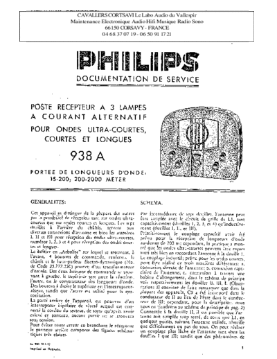 Philips 938 a  Philips Historische Radios 938A 938 a.pdf