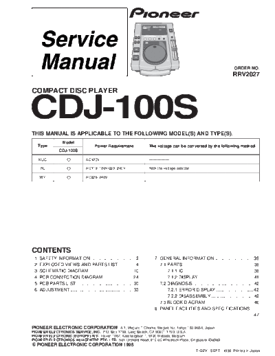 Pioneer pioneer cdj-100s-sm-rrv2027  Pioneer CD CDJ-100S pioneer_cdj-100s-sm-rrv2027.pdf