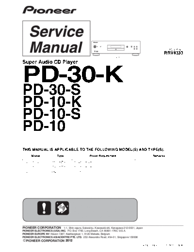 Pioneer pd 30 10k  Pioneer CD PD-10-K pioneer_pd_30_10k.pdf