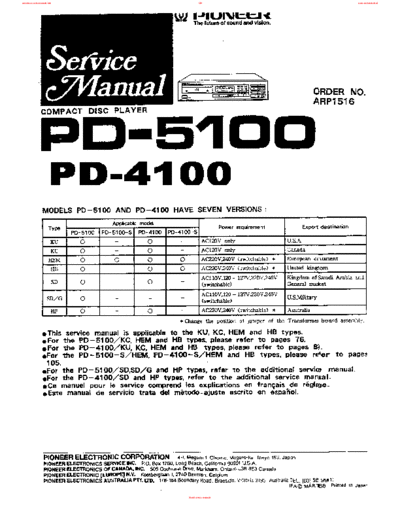 Pioneer pd-5100  Pioneer CD PD-4100-5100 pd-5100.pdf
