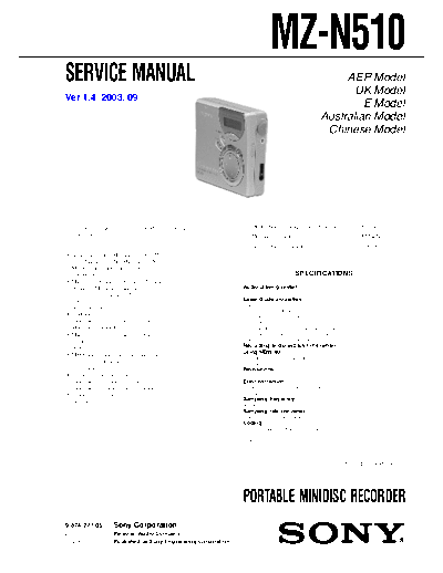 panasonic mz-n510  panasonic Fax KXFM90PDW Viewing SGML_VIEW_DATA EU KX-FM90PD-W SVC Audio mz-n510.pdf