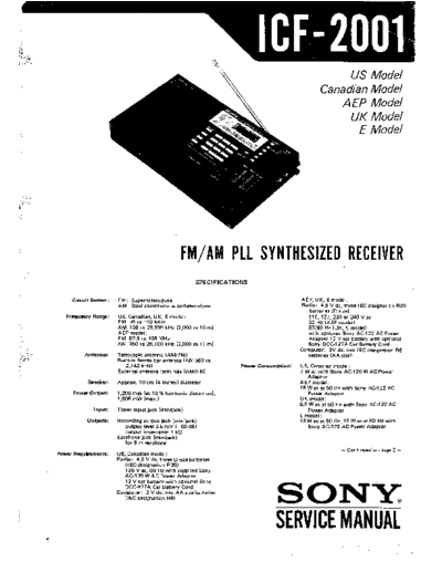 panasonic sony icf-2001  panasonic Fax KXFM90PDW Viewing SGML_VIEW_DATA EU KX-FM90PD-W SVC Audio sony_icf-2001.pdf