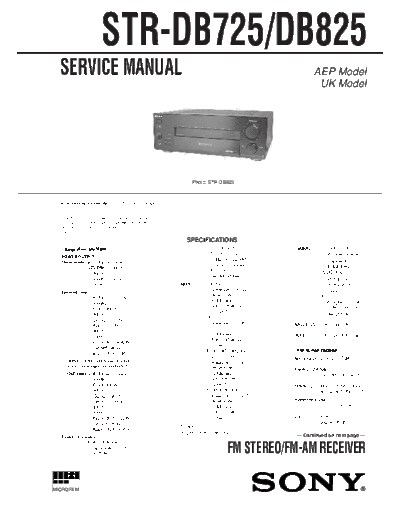 panasonic STR-DB725 825  panasonic Fax KXFM90PDW Viewing SGML_VIEW_DATA EU KX-FM90PD-W SVC Audio STR-DB725_825.pdf