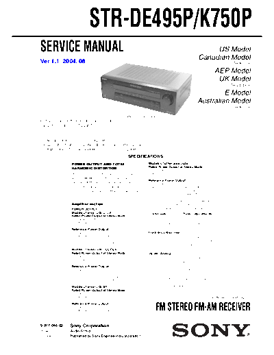 panasonic str-de495p k750p  panasonic Fax KXFM90PDW Viewing SGML_VIEW_DATA EU KX-FM90PD-W SVC Audio str-de495p_k750p.pdf