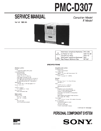 panasonic PMC-D307  panasonic Fax KXFM90PDW Viewing SGML_VIEW_DATA EU KX-FM90PD-W SVC Audio PMC-D307.pdf