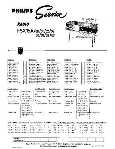 Philips f5x 15 a  Philips Historische Radios F5X15A f5x 15 a.pdf