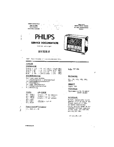 Philips BX526A  Philips Historische Radios BX526A BX526A.pdf