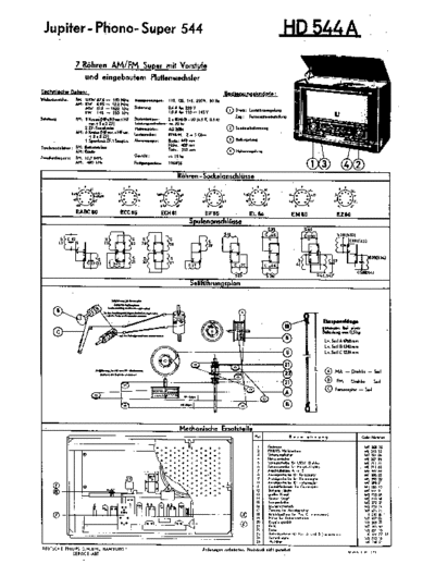 Philips hd 544 a  Philips Historische Radios HD544A hd 544 a.pdf