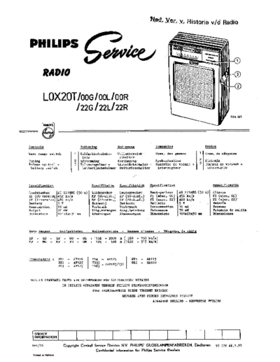 Philips l0x 20 t  Philips Historische Radios LOX20T l0x 20 t.pdf