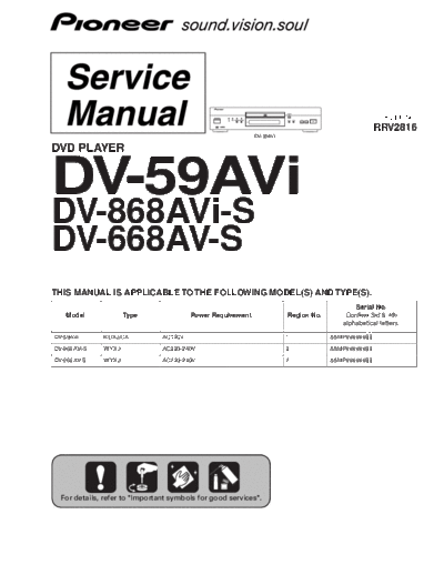 Pioneer hfe pioneer dv-59 868 668avi service  Pioneer DVD DV-868AVi-S hfe_pioneer_dv-59_868_668avi_service.pdf