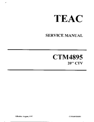 teac CTM4895  teac TV CTM4895.pdf