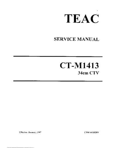 teac CTM1413  teac TV CTM1413.PDF