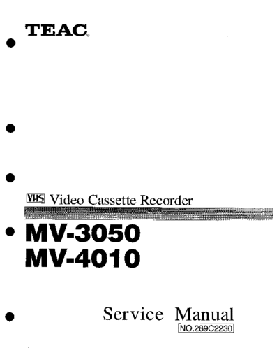 teac MV3050  teac VCR MV3050.pdf