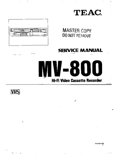 teac MV-800  teac VCR MV-800.pdf