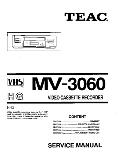 teac MV3060  teac VCR MV3060.pdf