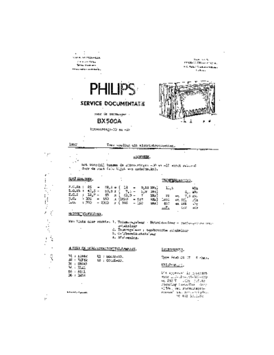 Philips BX500A  Philips Historische Radios BX500A BX500A.pdf