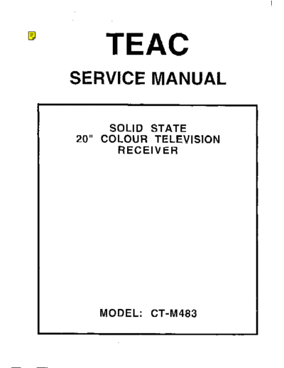 teac CTM483  teac TV CTM483.pdf