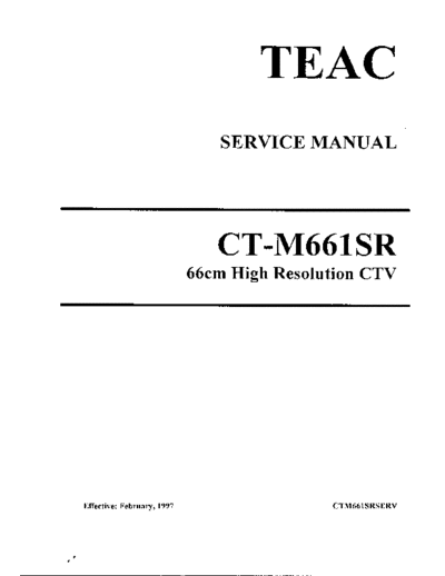 teac CT M661SR  teac TV CT_M661SR.PDF