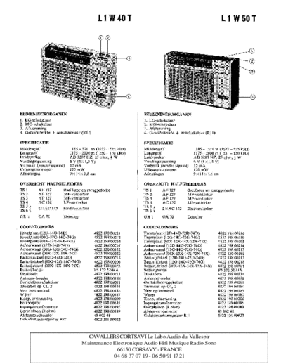 Philips l1w 40 t  Philips Historische Radios L1W40T l1w 40 t.pdf