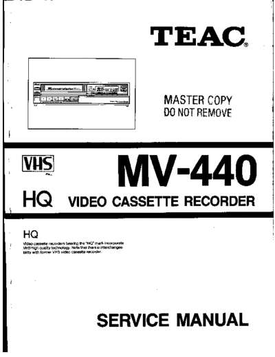teac MV 440  teac VCR MV_440.PDF