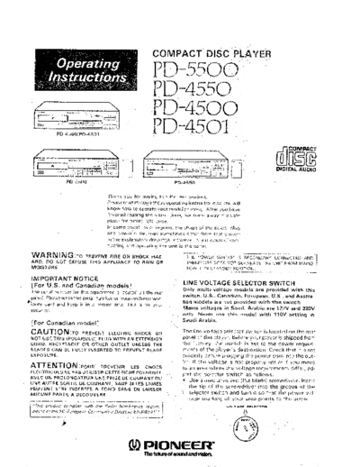 Pioneer hfe pioneer pd-5500 4550 4500 4501  Pioneer CD PD-4501 hfe_pioneer_pd-5500_4550_4500_4501.pdf