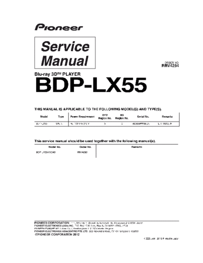 Pioneer bdp-lx55 53fd sm  Pioneer DVD BDP-LX55 pioneer_bdp-lx55_53fd_sm.pdf