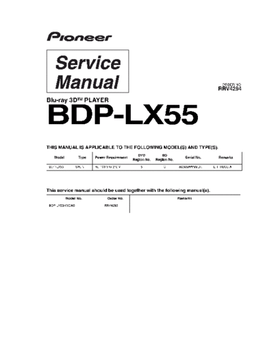 Pioneer hfe   bdp-lx55 service en rrv4294  Pioneer DVD BDP-LX55 hfe_pioneer_bdp-lx55_service_en_rrv4294.pdf