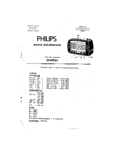 Philips BX485AV  Philips Historische Radios BX485AV BX485AV.pdf
