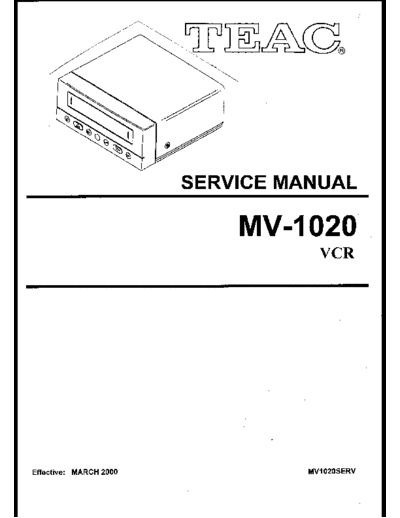 teac MV 1020  teac VCR MV_1020.PDF