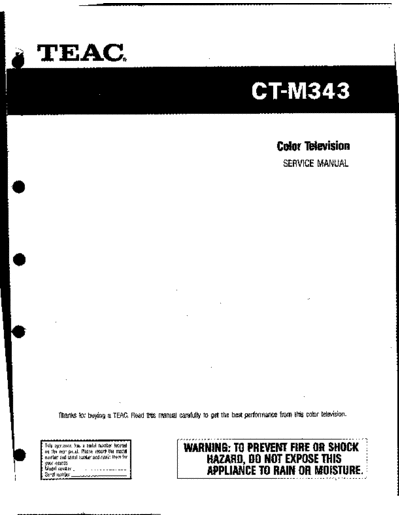 teac CTM343  teac TV CTM343.pdf