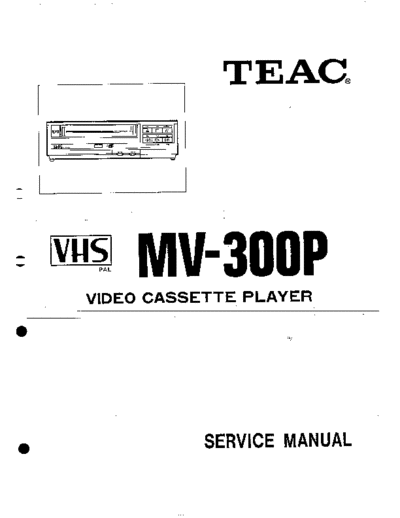 teac MV300P  teac VCR MV300P.pdf