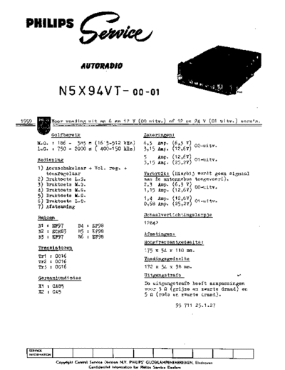 Philips n5x 94 vt  Philips Historische Radios N5X94VT n5x 94 vt.pdf