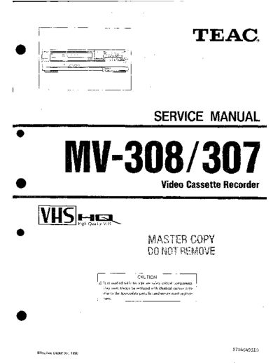 teac MV307  teac VCR MV307.pdf