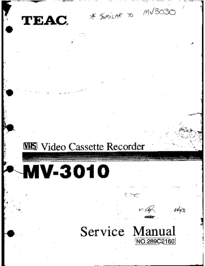 teac MV-3010  teac VCR MV-3010.pdf