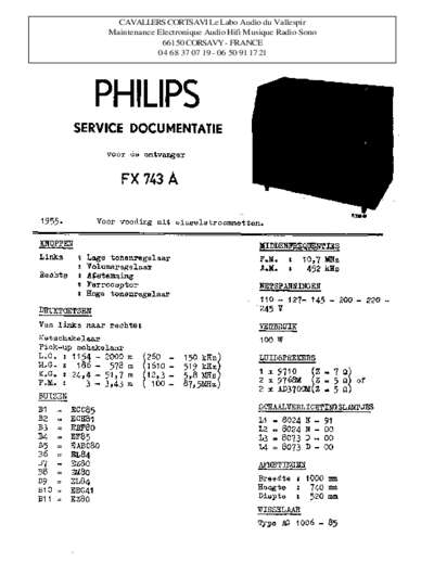 Philips fx 743 a  Philips Historische Radios FX743A fx 743 a.pdf