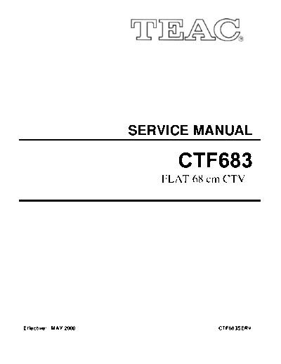 teac CTF683  teac TV CTF683.pdf