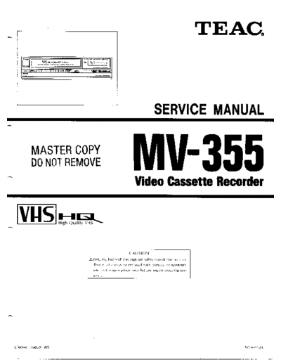 teac MV-355  teac VCR MV-355.pdf