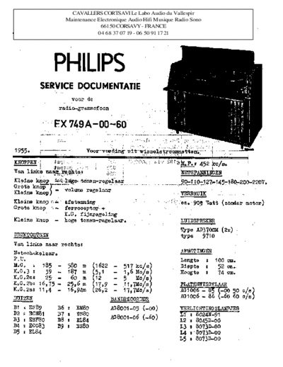 Philips fx 749 a  Philips Historische Radios FX749A fx 749 a.pdf