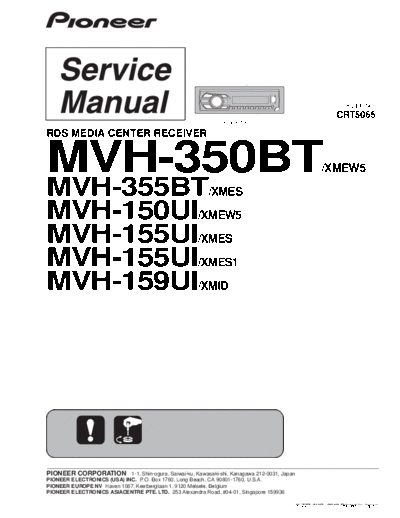 Pioneer hfe   mvh-150ui 155ui 159ui 350bt 355bt service crt5065 en  Pioneer Car Audio MVH-150UI hfe_pioneer_mvh-150ui_155ui_159ui_350bt_355bt_service_crt5065_en.pdf