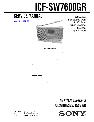 panasonic sony icf-sw7600gr  panasonic Fax KXFM90PDW Viewing SGML_VIEW_DATA EU KX-FM90PD-W SVC Audio sony_icf-sw7600gr.pdf