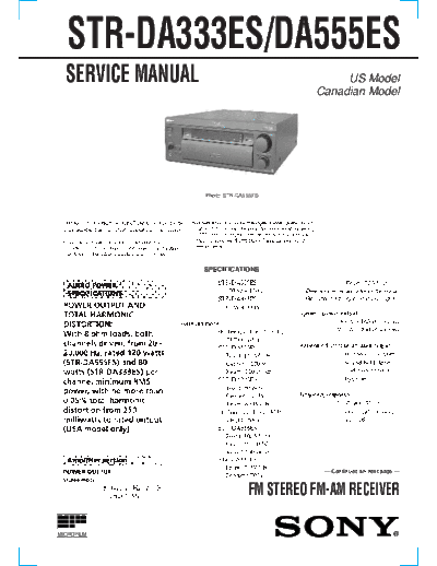 panasonic STR-DA333 555ES  panasonic Fax KXFM90PDW Viewing SGML_VIEW_DATA EU KX-FM90PD-W SVC Audio STR-DA333_555ES.pdf