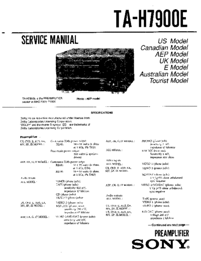 panasonic sony ta-h7900  panasonic Fax KXFM90PDW Viewing SGML_VIEW_DATA EU KX-FM90PD-W SVC Audio sony_ta-h7900.pdf